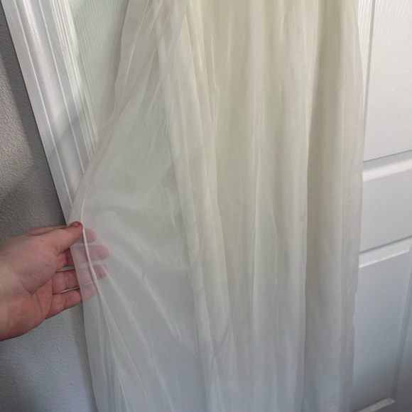 Vintage Cream Nightgown Dress With Lace Detail Size XL - Picture 6 of 9